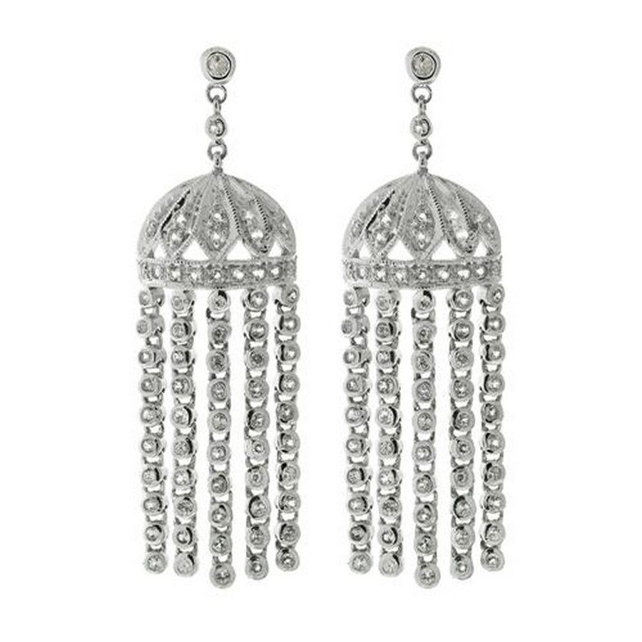 Topaz Fringe Chandelier Earrings - Earrings - Jewellery