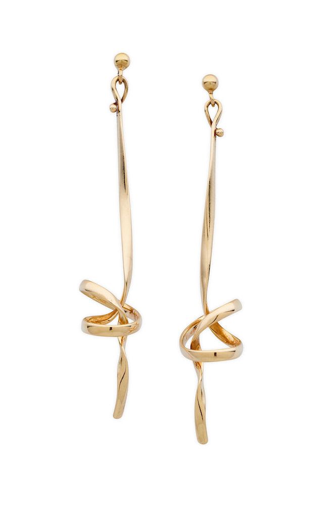 Gold Knot Earrings by Georg Jensen & Vivianna Torun - Earrings - Jewellery