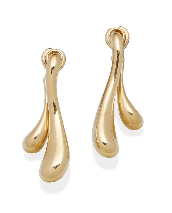 Georg Jensen Gold Drop Earrings by Minas Spiridis - Earrings - Jewellery