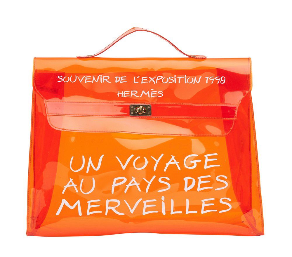 Hermes, souvenir de L'Exposition 1998, styled in translucent… Luggage