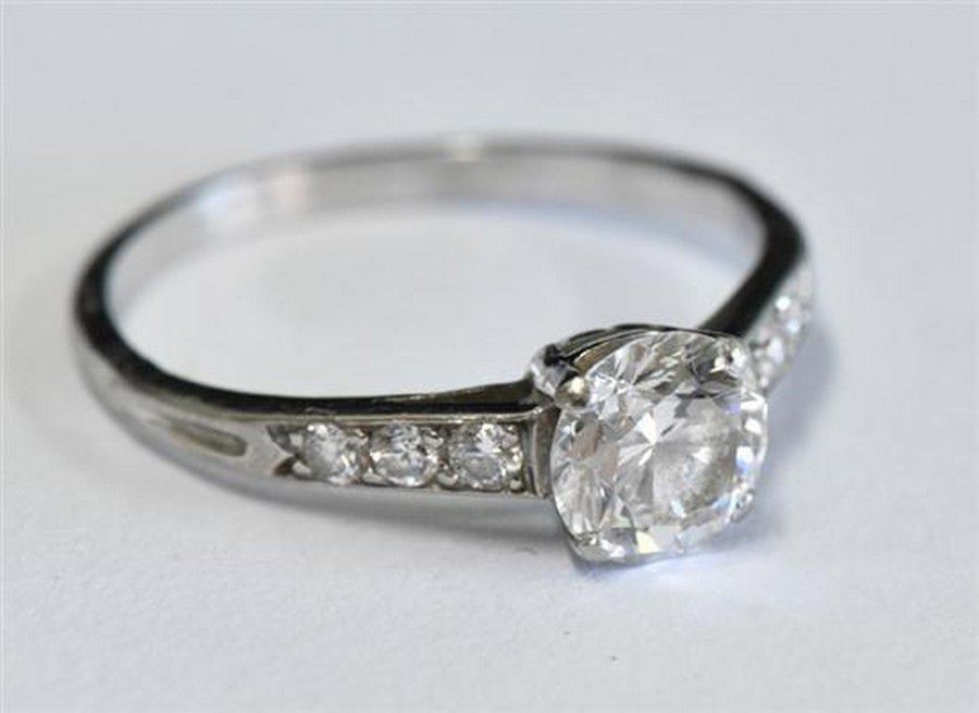 1940s Tiffany & Co Diamond Ring with Palladium Setting - Rings - Jewellery