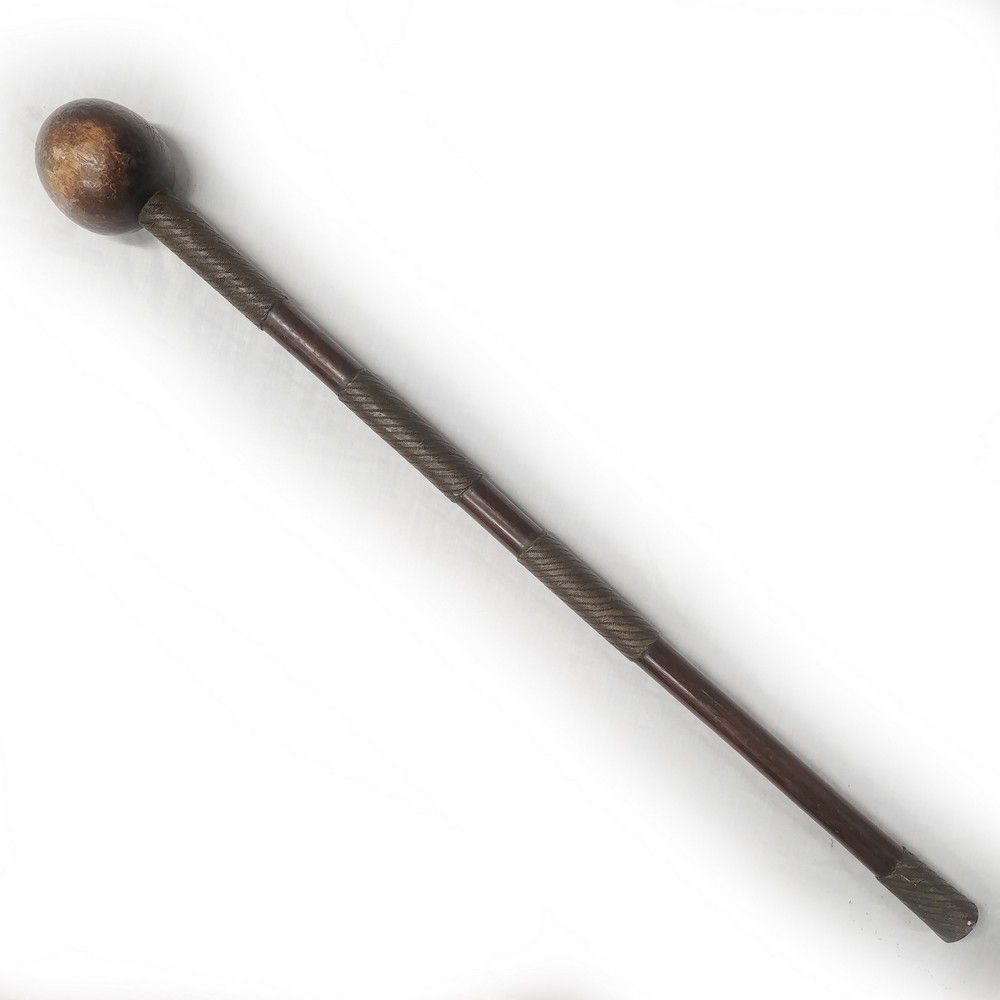 Brasswire African knobkerrie, 67 cm African Tribal