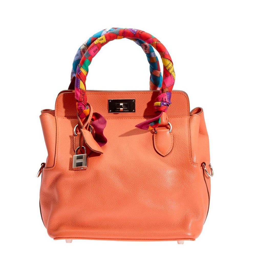 Hermes Flamingo Novillo Leather Shoulder Bag - Handbags & Purses ...
