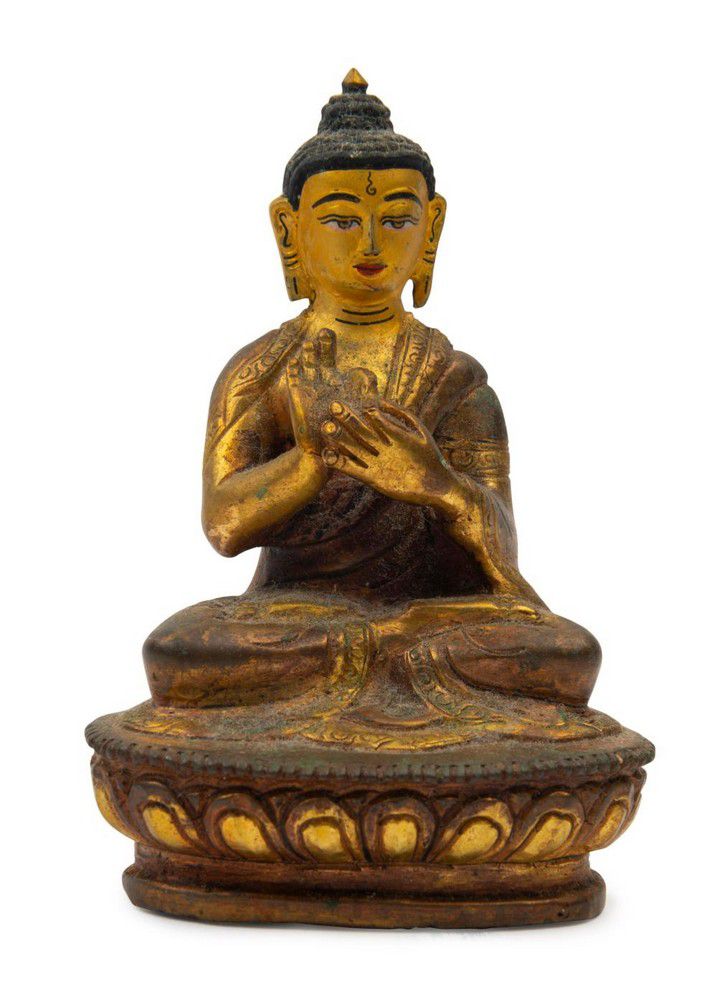 A Tibetan gilt bronze Buddha Shakyamuni, 18th/ 19th 