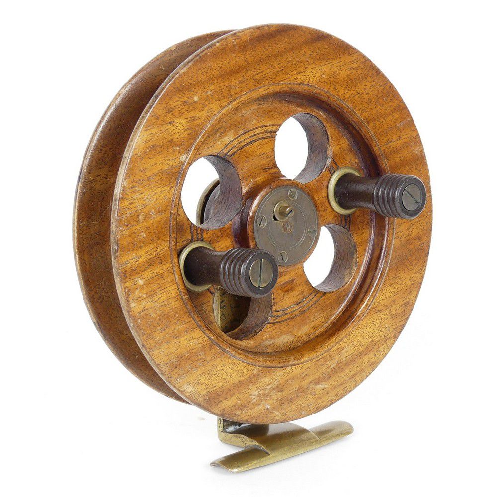Vintage Oakwood Sea Reel with Quick Release Spool - Sporting Equipment -  Fishing - Recreations & Pursuits