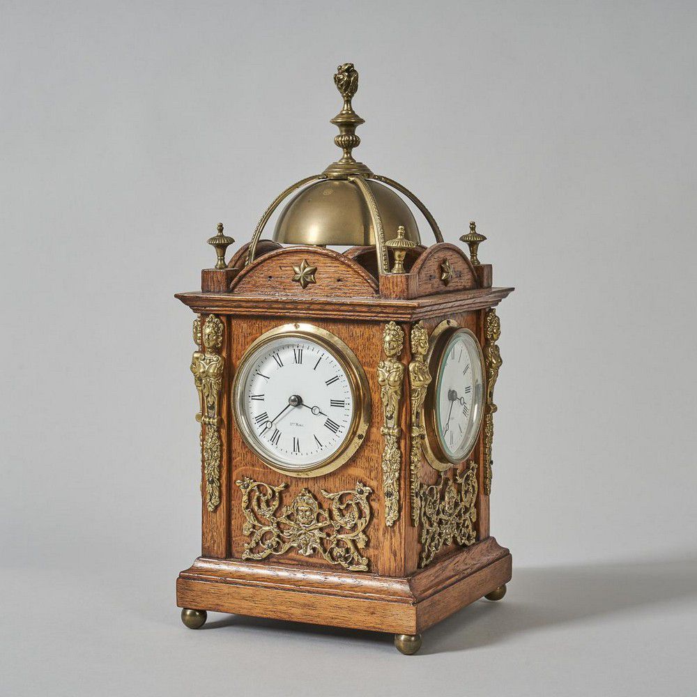 French Oak Filigree Clock - Clocks - Wall - Horology (Clocks & watches)
