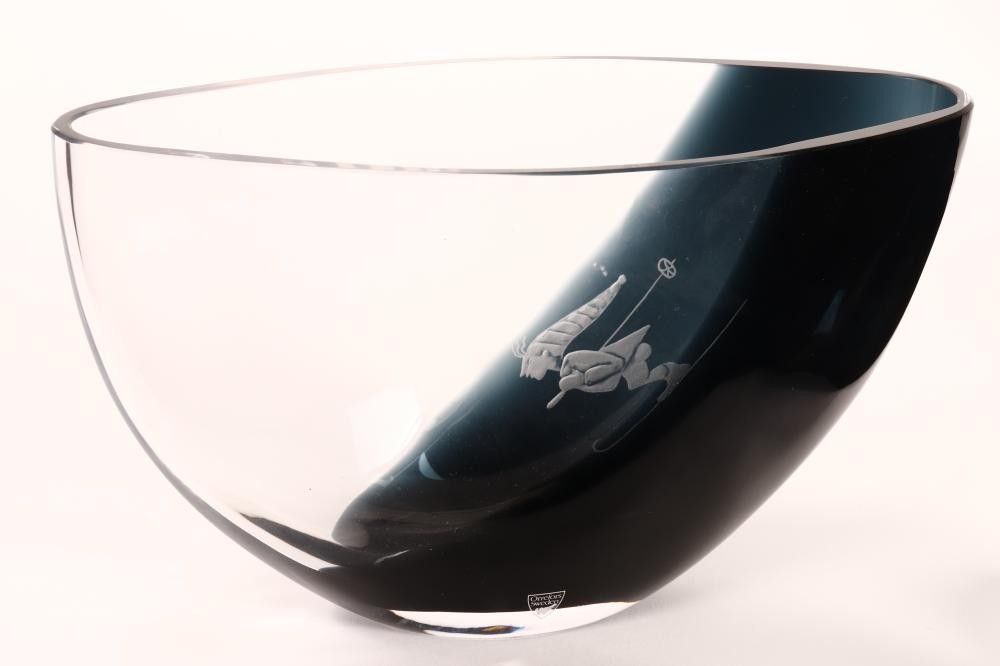 Marty Rytkonen Orrefors Expo Etched Vase by Martti Rytkonen, c.2001, Signed ...