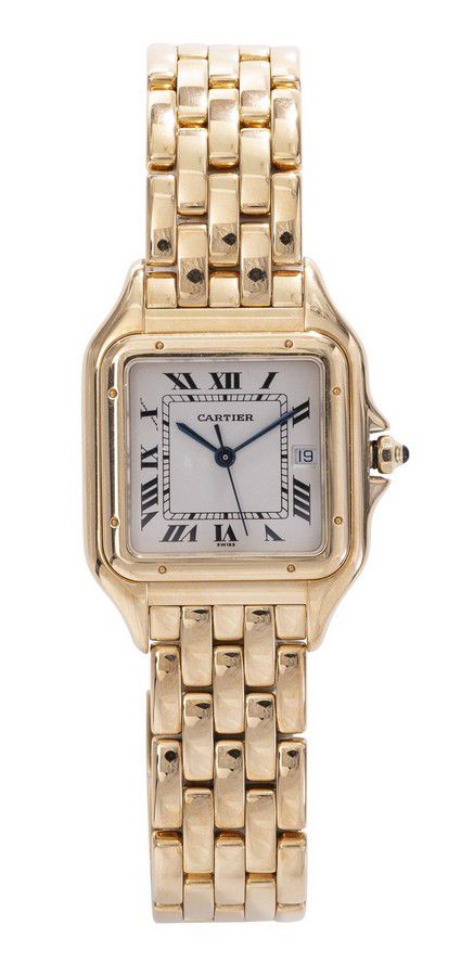 Cartier Panthere 18ct Gold Wristwatch with Date Aperture - Watches ...