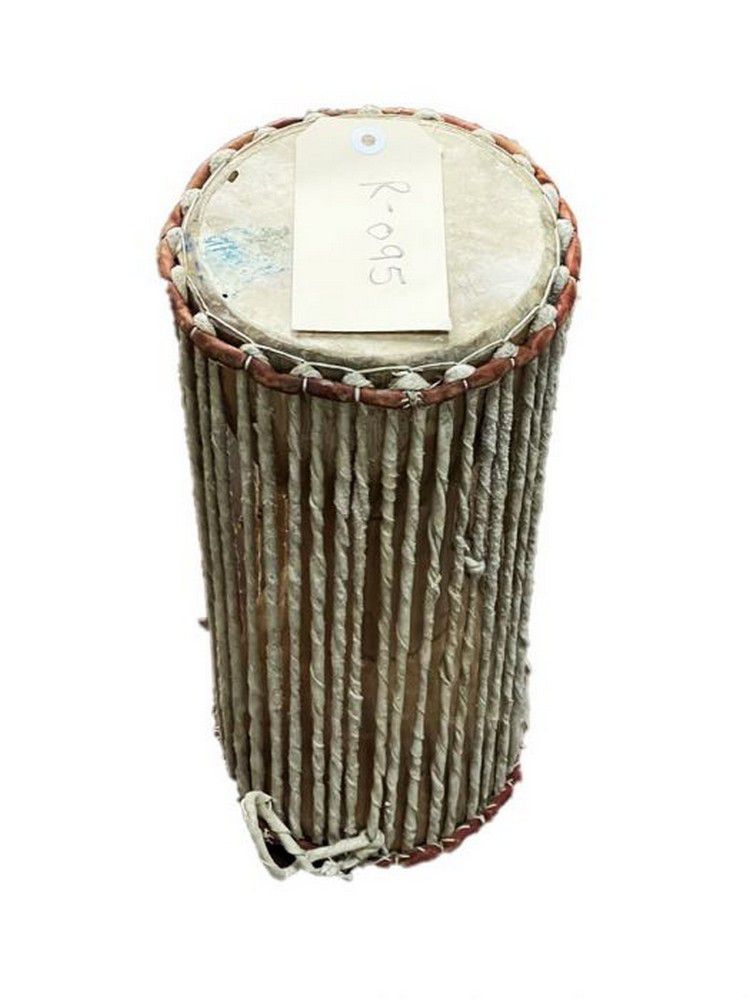 White African Drum with String Sides 37cm African Tribal