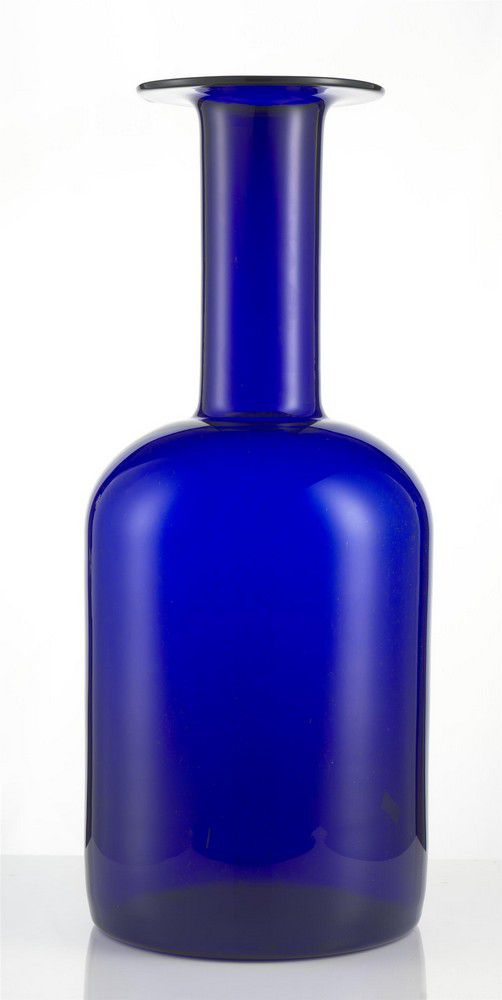 Dark Blue 'Gulvase' by Otto Brauer for Holmegaard - Scandinavian ...