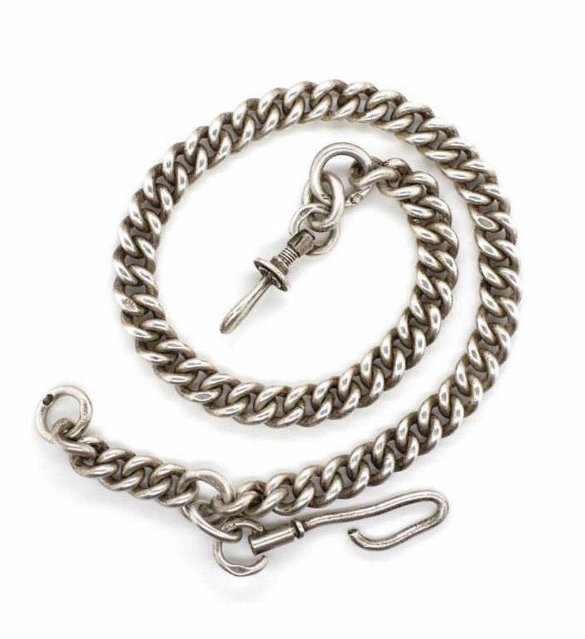 Russian Silver Fob Chain with Kokoshnik Marks - Necklace/Chain - Jewellery