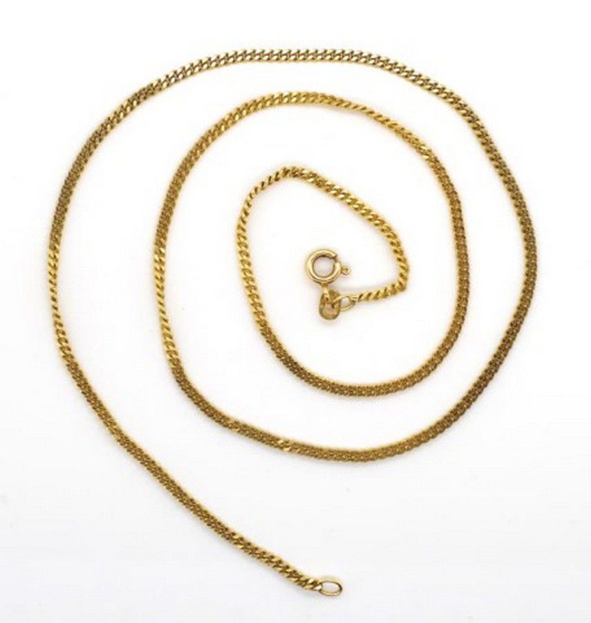 375 Italy 9ct Gold Curb Chain Necklace - 51cm Length - Necklace/Chain ...