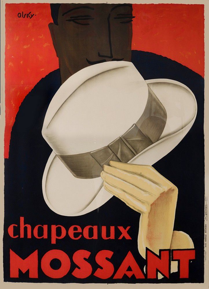 Chapeaux Mossant Lithographic Poster - Prints - Posters - Art