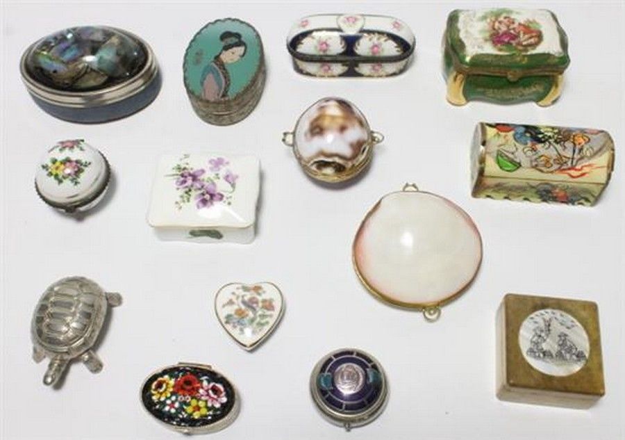 Eclectic Pill Box Collection - Limoges - Ceramics