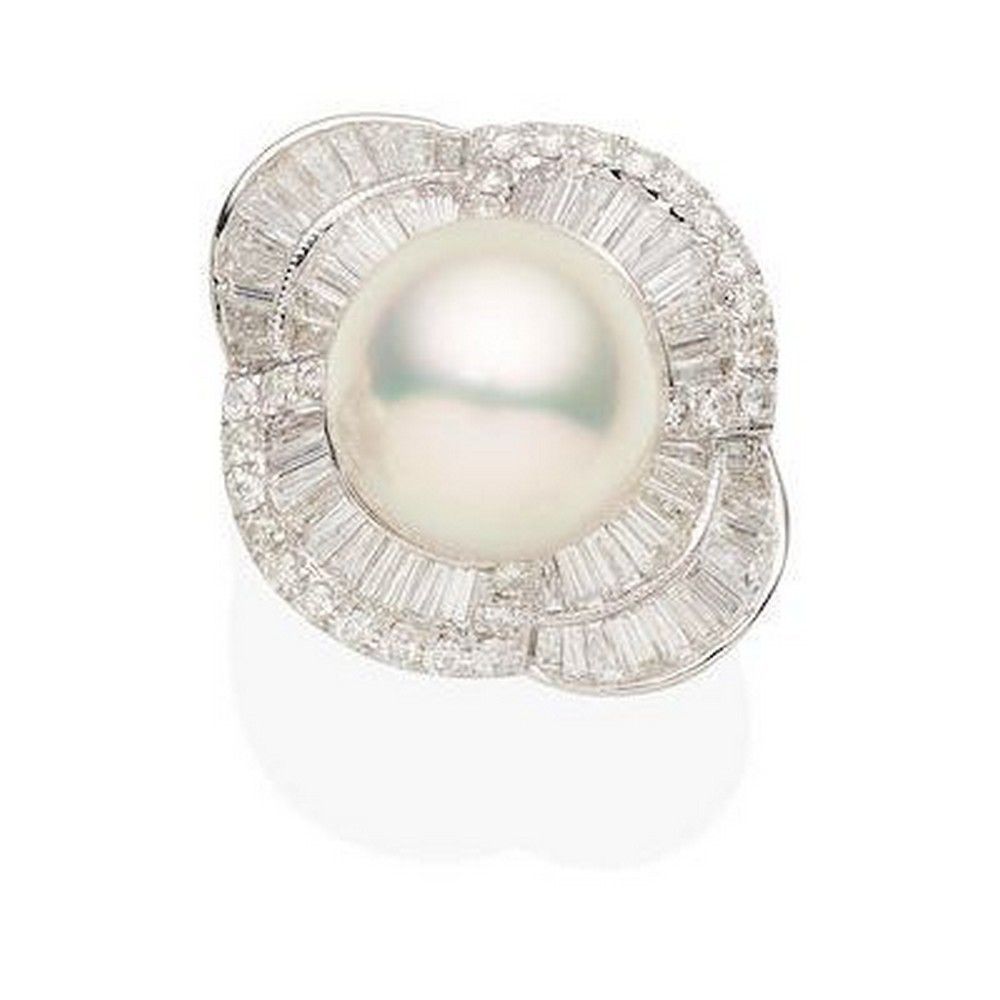 Pearl and Diamond Ballerina Ring - Rings - Jewellery