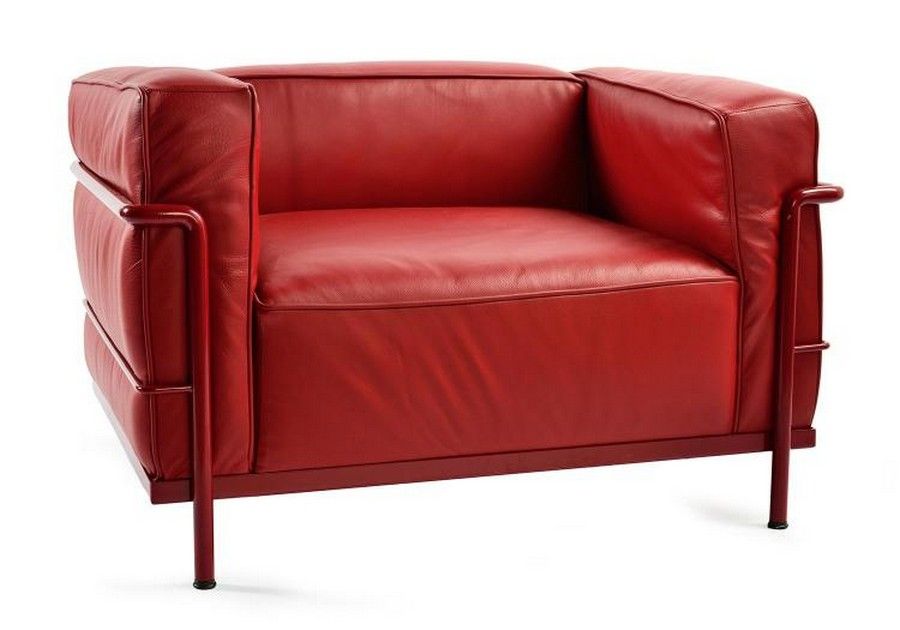 Red LC3 Armchair by Le Corbusier for Cassina - European - Furniture ...