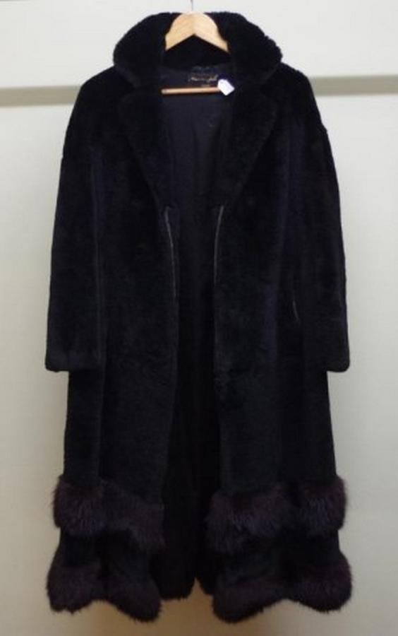 Alexander Furs' Double Mink Trimmed Fur Coat - Furs - Costume ...