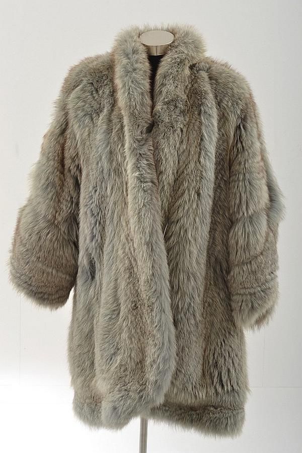 Green Arctic Fox Fur Coat by Mario Vanotti - Furs - Costume & Dressing ...