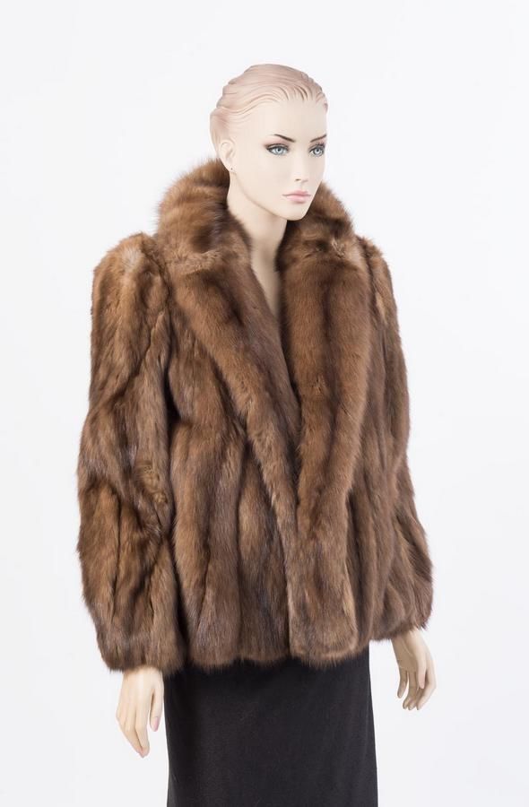 Lisal Melbourne Sable Jacket with Shawl Collar - Furs - Costume ...