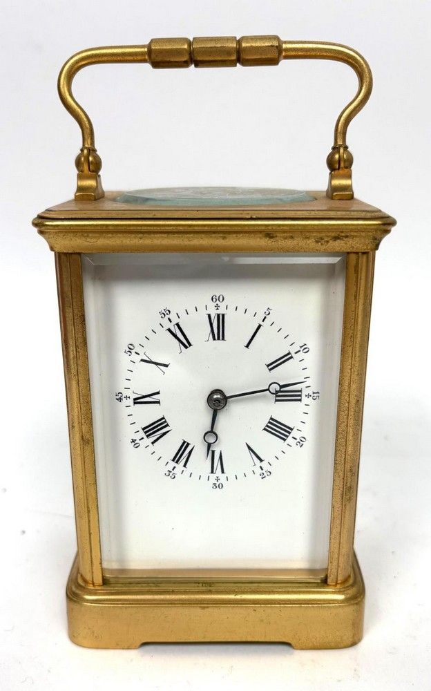 French Brass Carriage Clock with Receipt from Harrods, 1890 - Clocks ...