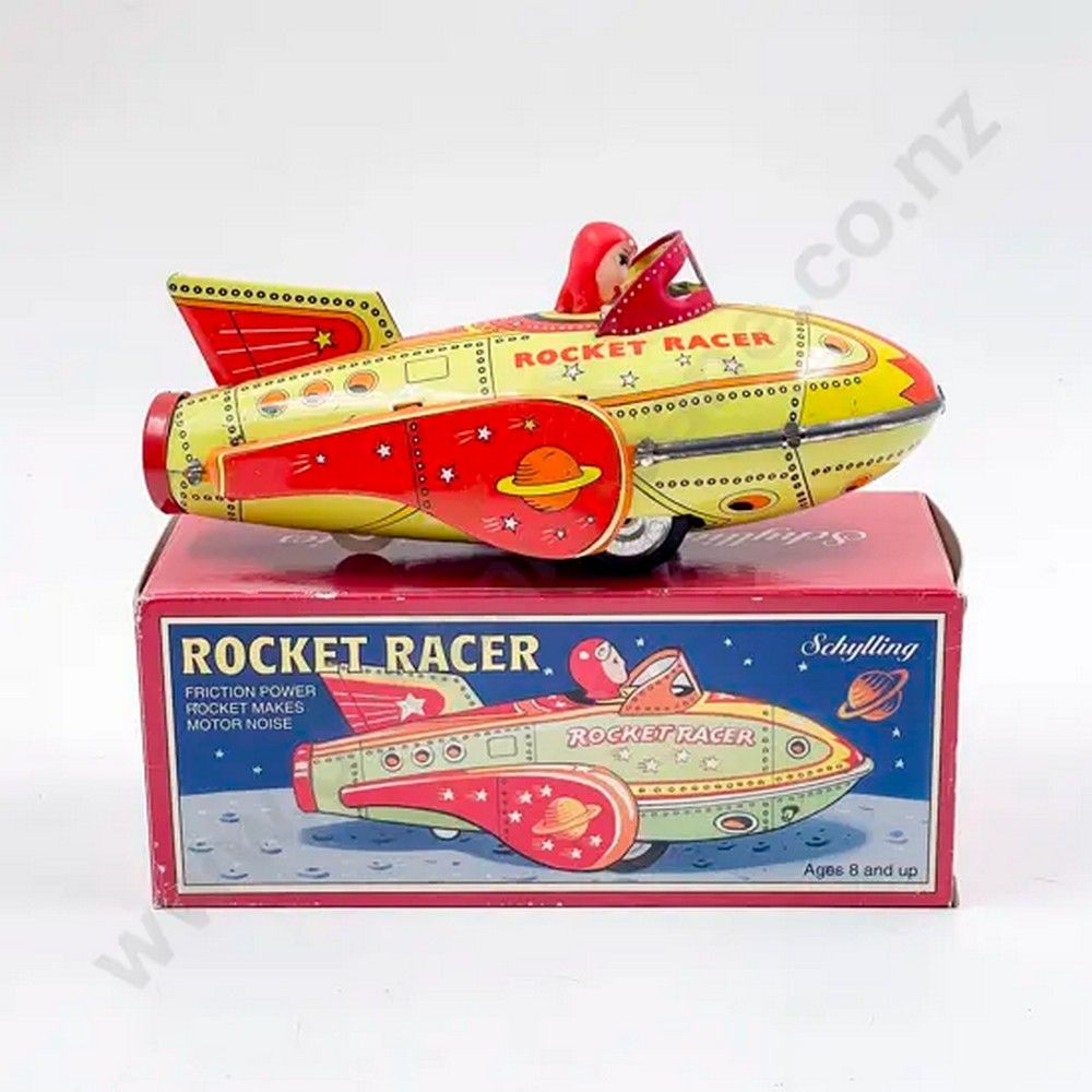 Schylling Collector Series Rocket Racer Tinplate Friction Toy Car ...