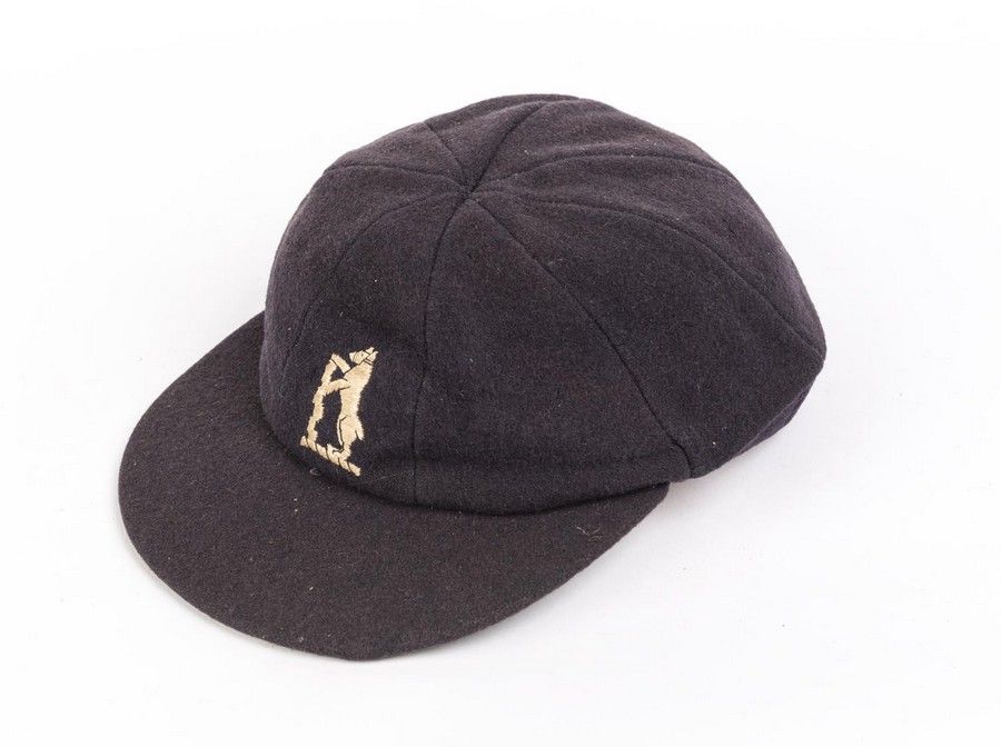 M.J.K. Smith's Warwickshire Cricket Cap with Embroidered Bear ...