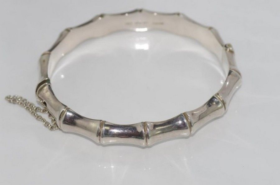 H&S Sterling Silver Bamboo Bangle - Made in NZ - Bracelets/Bangles ...