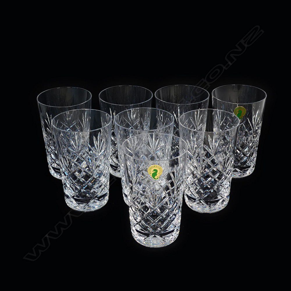 Waterford Crystal Lismore Highball Glasses Set British 20th Century