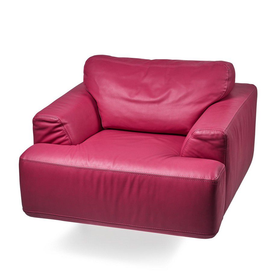 Pink Italian Swivel Lounge Chair European Furniture Post 1950