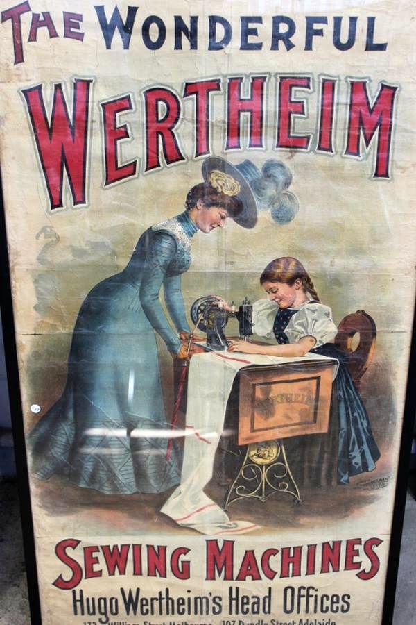 Wertheim Sewing Machine Poster: Melbourne Advertisement - Prints ...