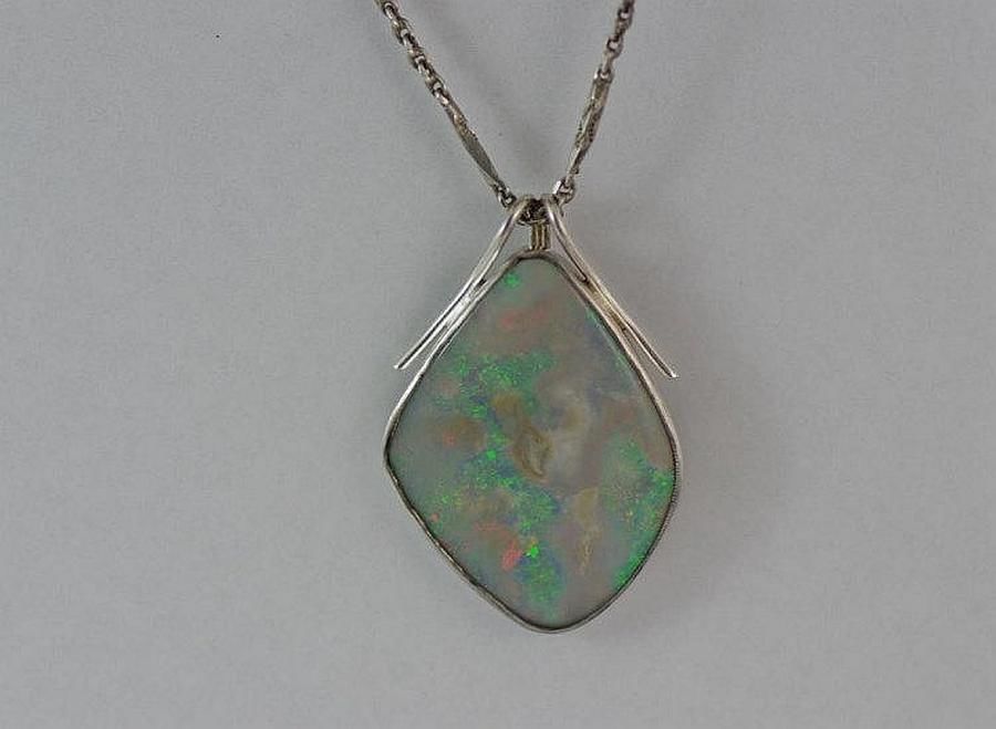 Opal Pendant with Silver Bale - Pendants/Lockets - Jewellery