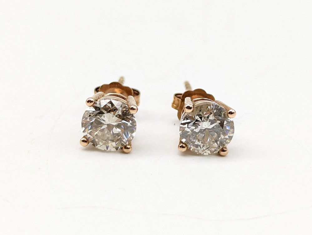 1.98ct Diamond Stud Earrings in 14ct Gold - Earrings - Jewellery