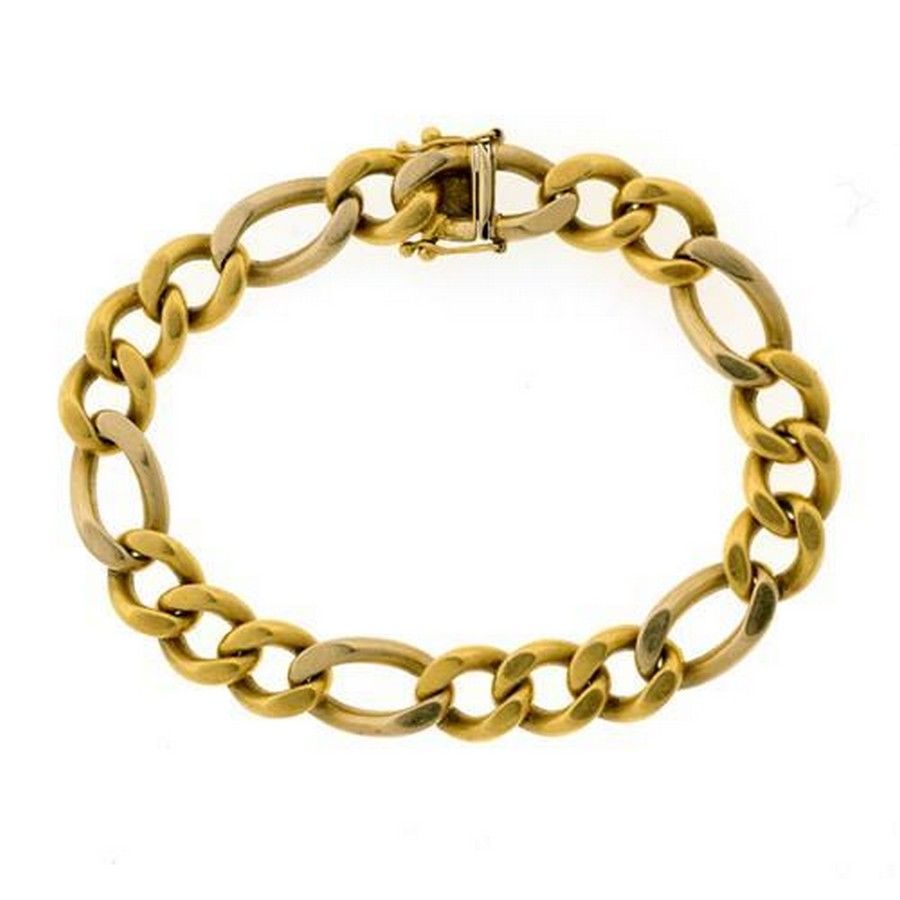 18ct Gold Long & Short Curb Link Bracelet - Bracelets/Bangles - Jewellery
