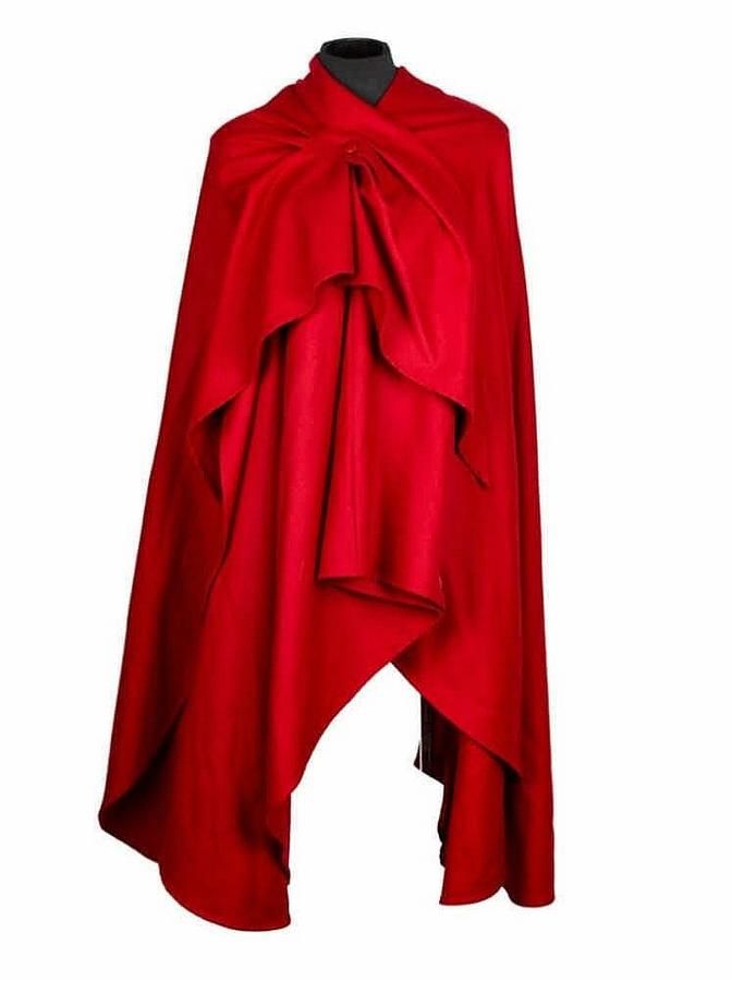 Red Wool Cape-Coat by Christian Dior (1980) - Clothing - Women's ...