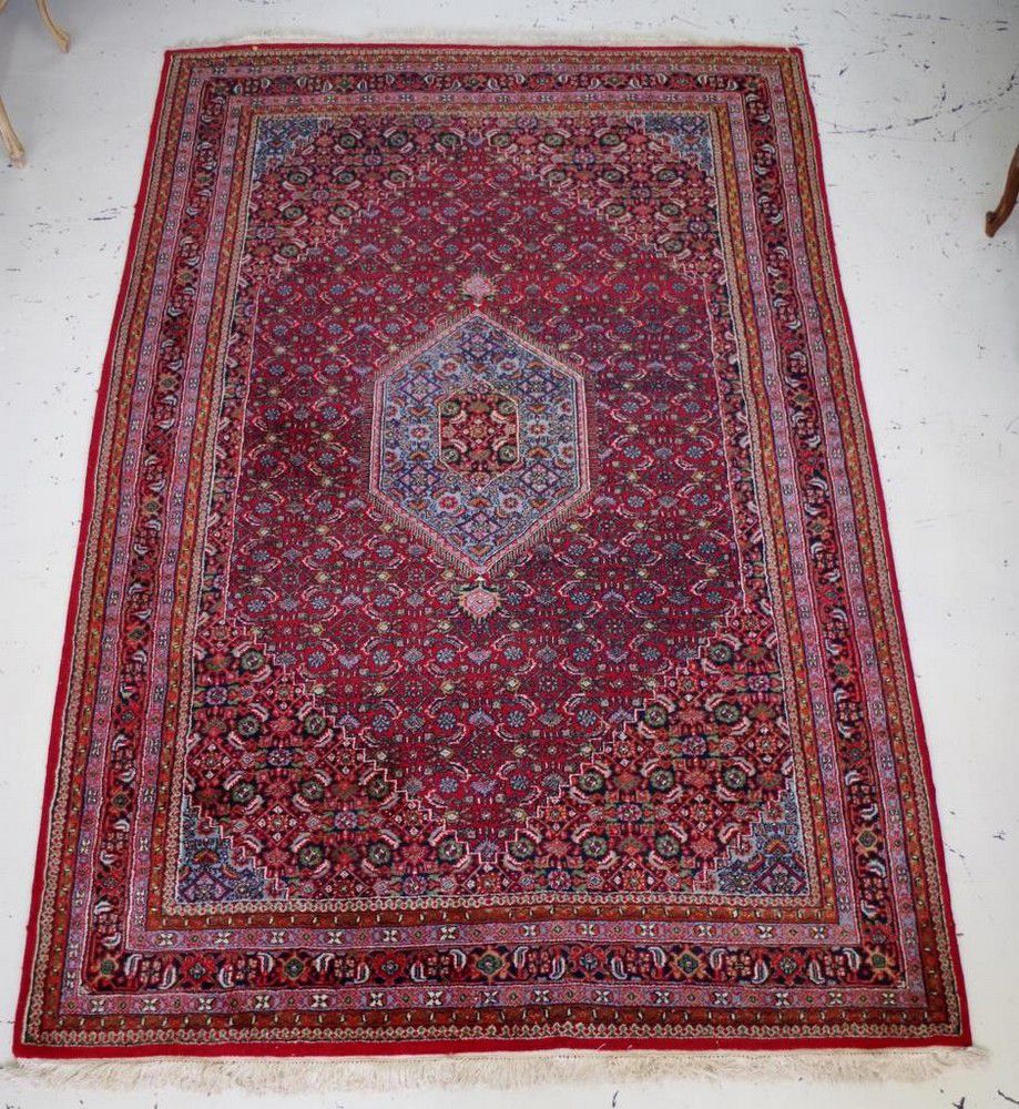 Red Kuwait Rug Red-toned Middle Eastern Wool Rug - 300x192cm - Rugs & Carpets ...