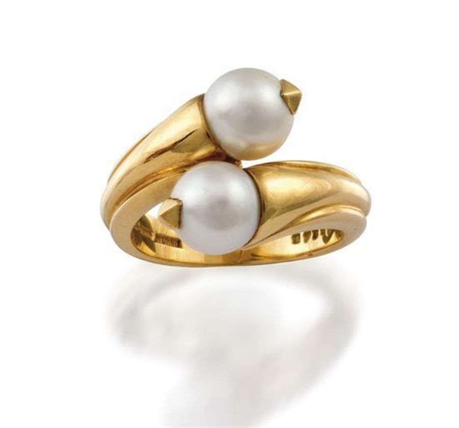 bulgari ring with pearl