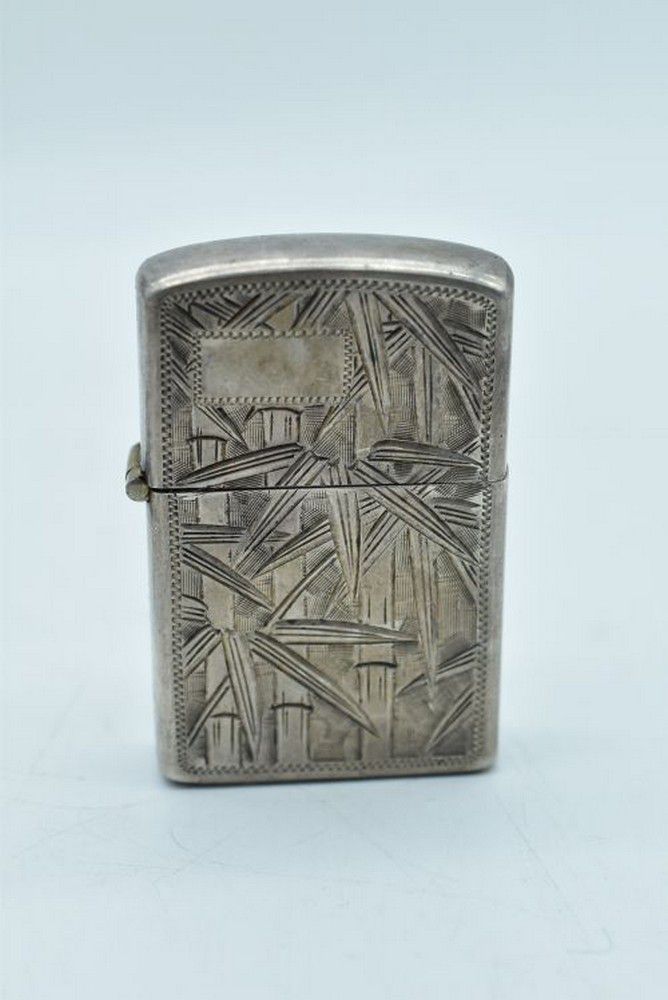 Bamboo Silver Cigarette Lighter - Zother - Oriental