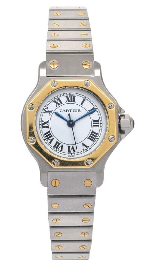 Cartier Santos Ladies Watch - Steel and Gold - Watches - Wrist ...