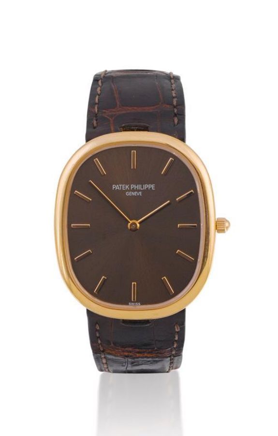 Patek Philippe Rose Gold Oval Automatic Wristwatch - Watches - Wrist ...