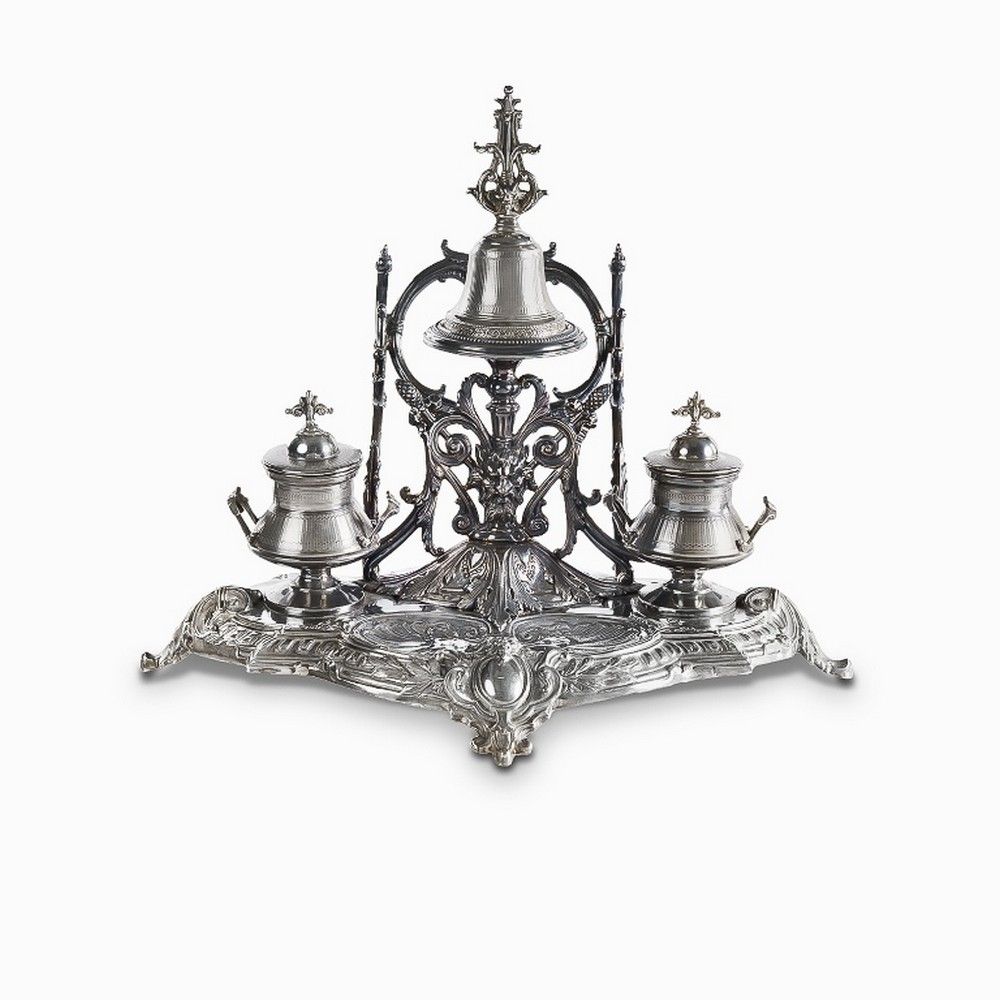 Rococo Repousse Silver Standish from Wallace Collection Sydney ...