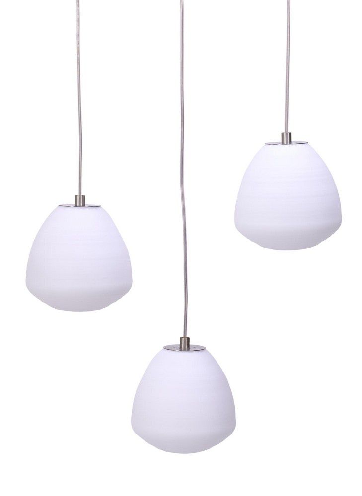 Perseo Trio: Delucchi's Satin Glass Ceiling Lights - Ceiling and ...