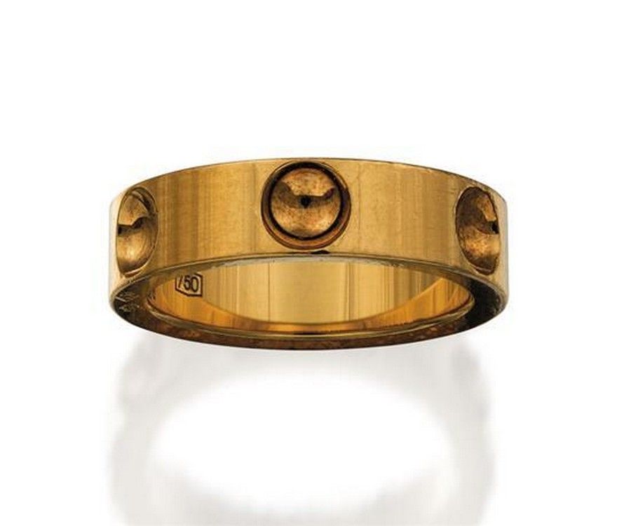 Louis Vuitton Empreinte Ring, Yellow Gold Gold. Size 53