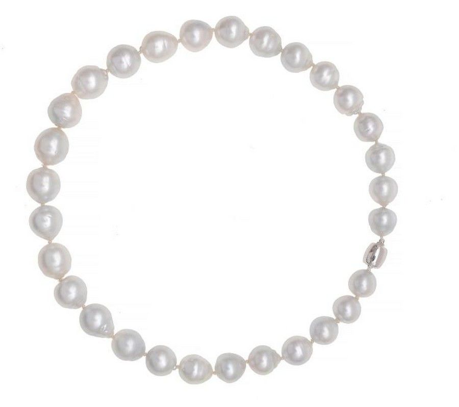 Baroque South Sea Pearl Strand - 18ct White Gold - Necklace/Chain ...