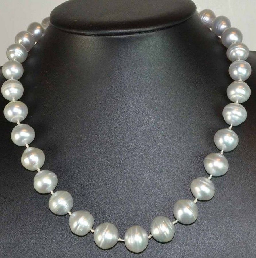 Baroque Pearl Strand with Diamond Clasp - Necklace/Chain - Jewellery