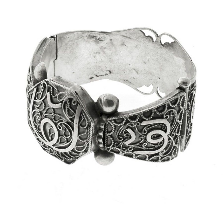 Persian Filigree Silver Bangle - 42g - Bracelets/Bangles - Jewellery