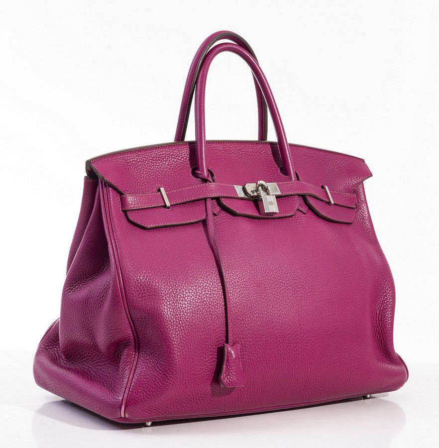 A Birkin bag by Hermes, the 40 cm Birkin, styled in magenta… - Handbags & Purses - Costume ...