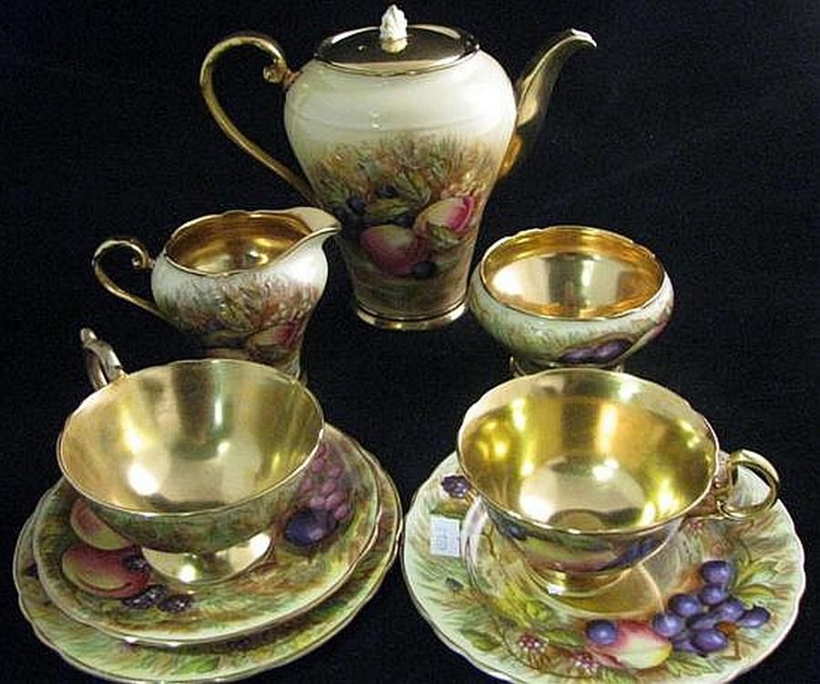 Aynsley Orchard Fruits Tea Set