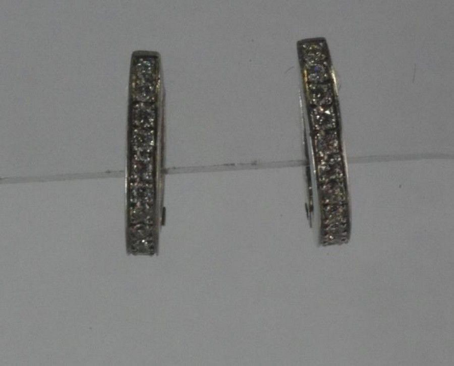 2.5g Diamond Earrings in 9ct White Gold Earrings Jewellery