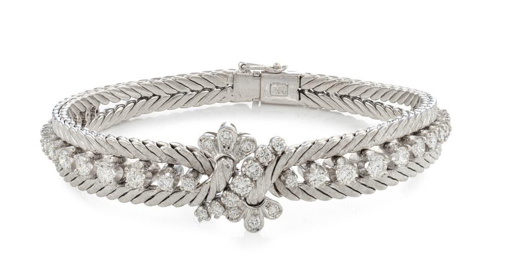 41 Diamond 18ct White Gold Bracelet - 2.65cts - Bracelets/Bangles ...