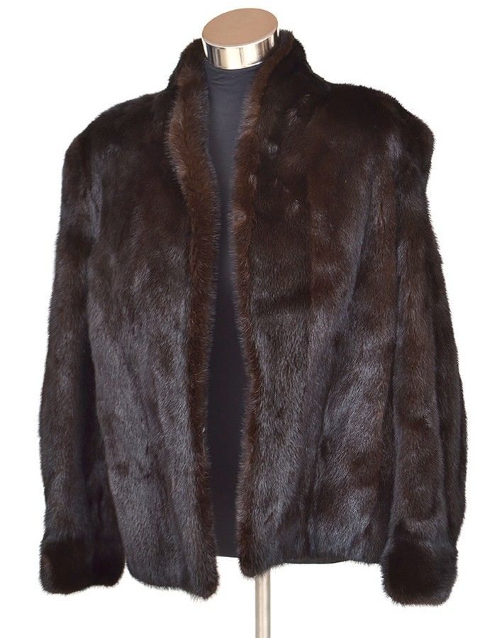 Christina Bahn Black Diamond Mink Fur Coat - Furs - Costume & Dressing ...